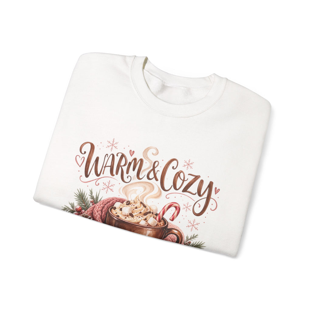 Warm & Cozy Hot Cocoa Sweatshirt | Vintage Christmas Holiday Crewneck