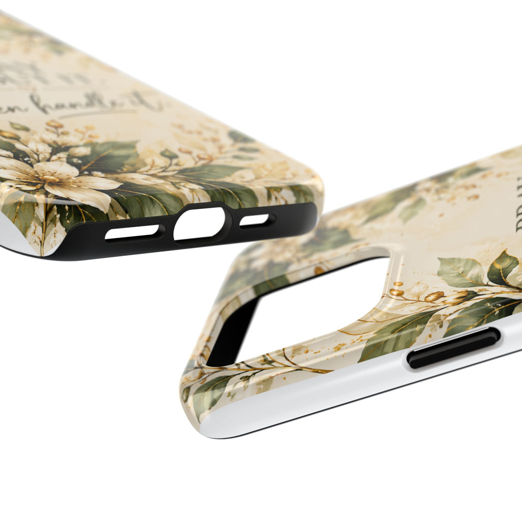Pray About It, Then Handle It Phone Case — Floral Faith Tough Case