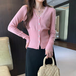 The Camille Lace-Trim Cardigan