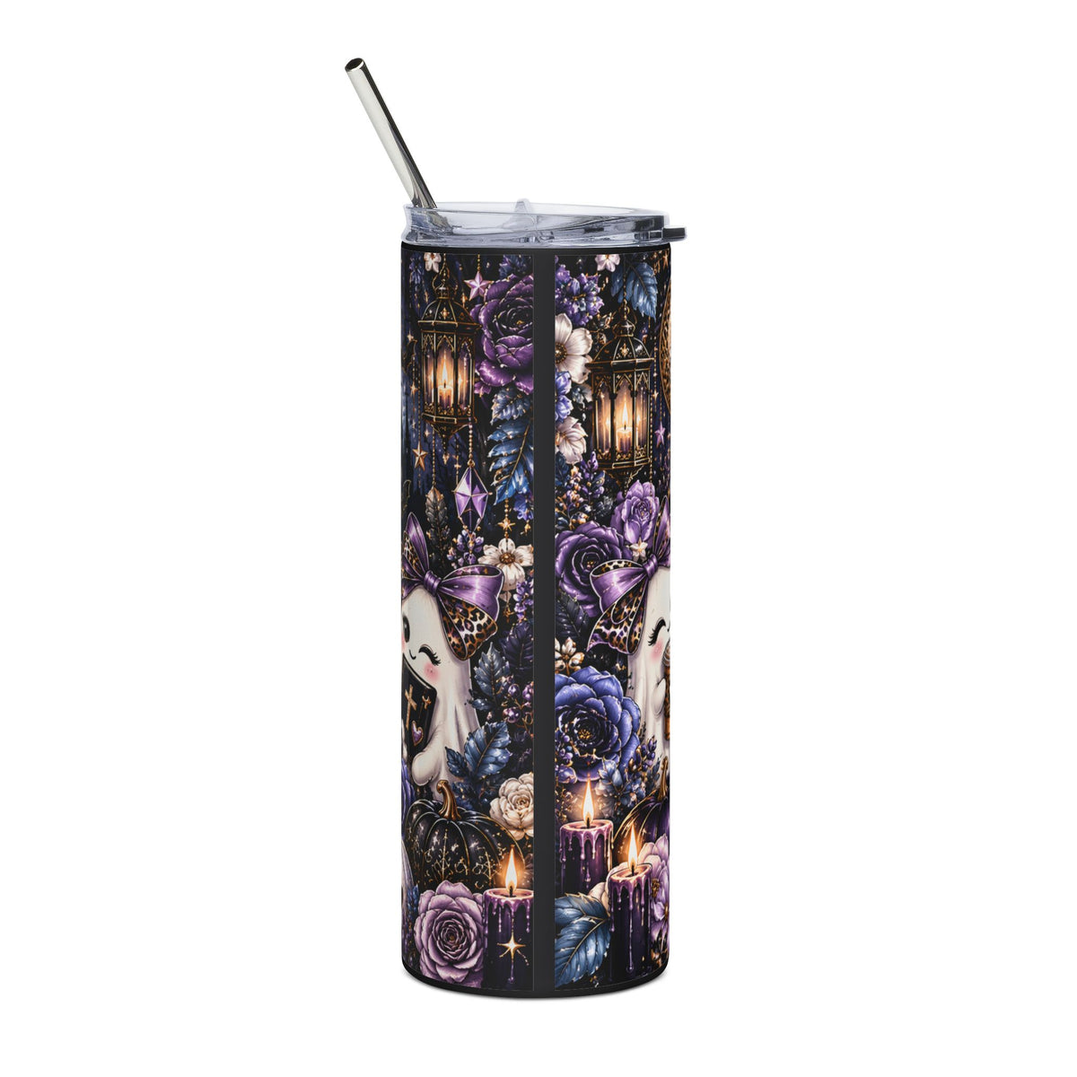 Spooky, Saved & Slightly Stressed — 20oz Halloween Stainless Steel Tumbler