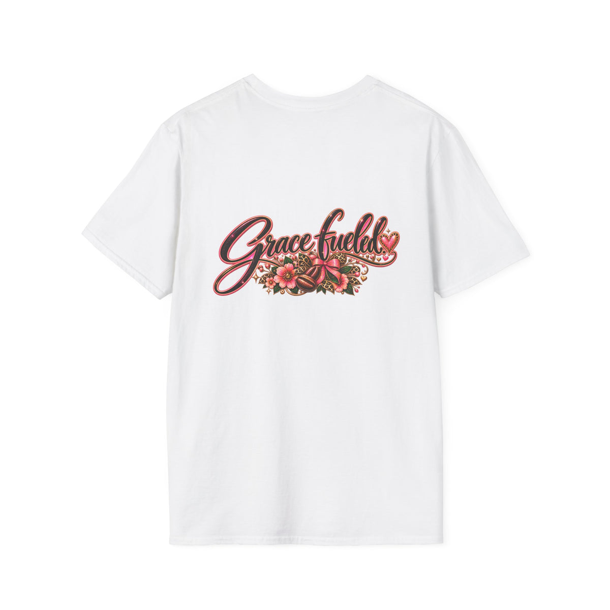 Running on Grace & Caffeine T-Shirt — Faith, Coffee & Attitude Tee