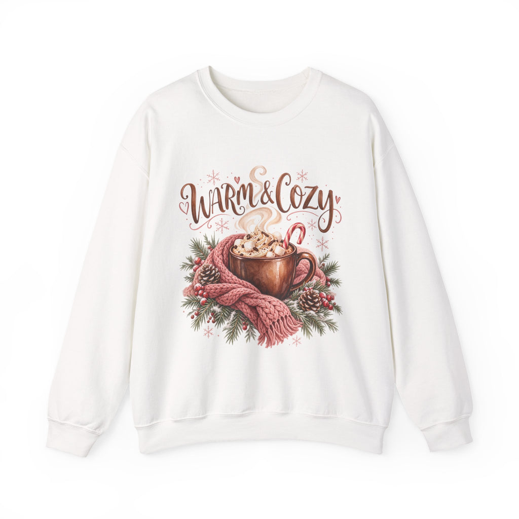 Warm & Cozy Hot Cocoa Sweatshirt | Vintage Christmas Holiday Crewneck