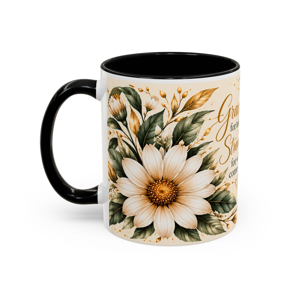 Grace for Today™ Botanical Mug — Sage & Gold Everyday Grace Cup