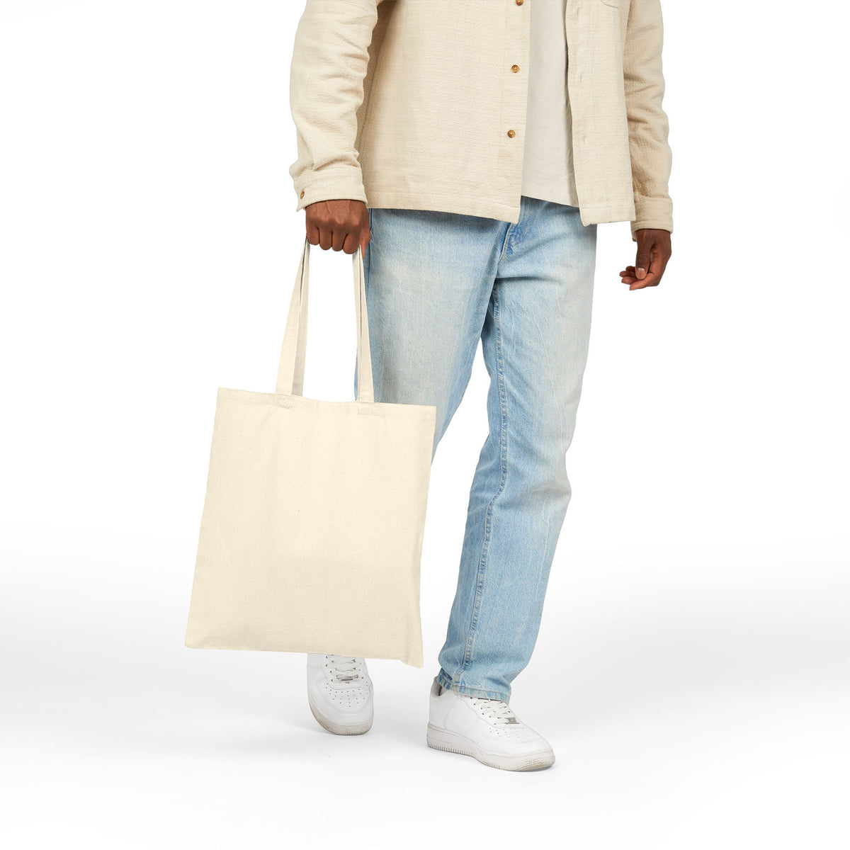 Grace Floral Tote Bag — "Carry Grace Everywhere" Cotton Canvas Tote