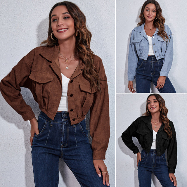 The Autumn Cropped Corduroy Jacket