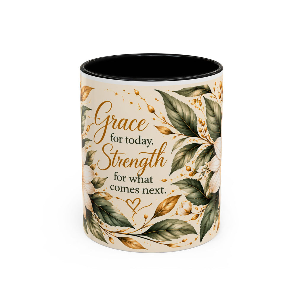 Grace for Today™ Botanical Mug — Sage & Gold Everyday Grace Cup
