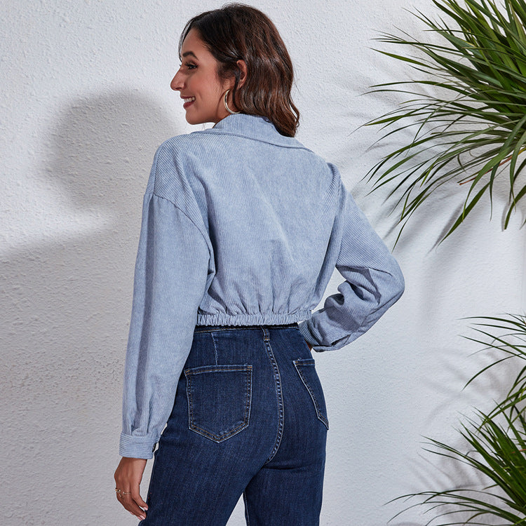 The Autumn Cropped Corduroy Jacket