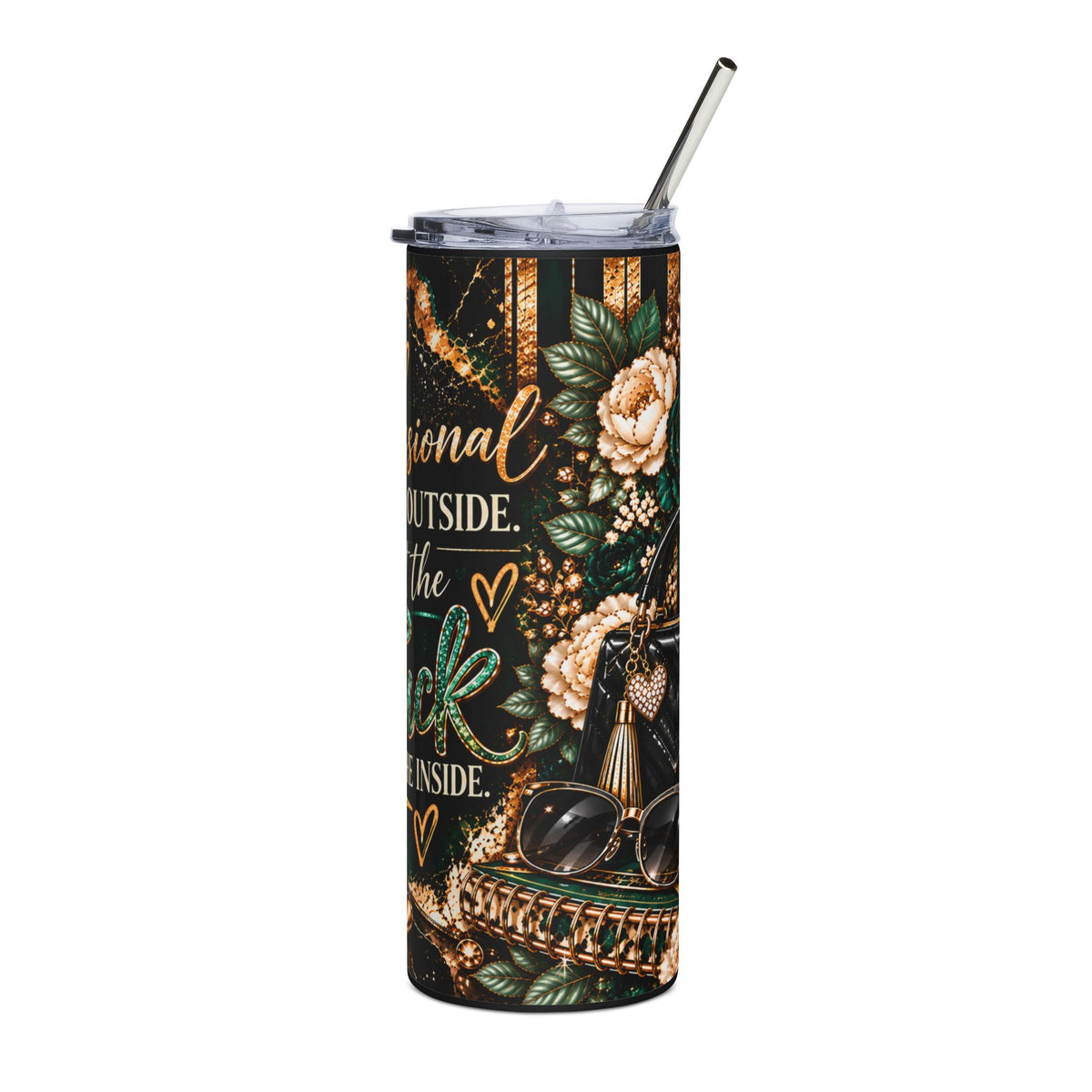 Professional on the Outside, WTF on the Inside — 20oz Stainless Steel Tumbler